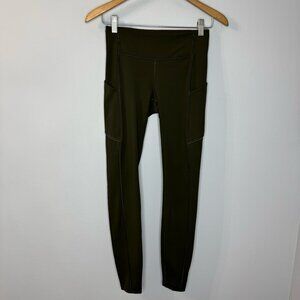 Lululemon Speed Up Tight Full-On Luxtreme 28" Dark Olive Sz 4